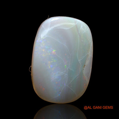Natural Untreated Fire Opal Loose Gemstone Oval Cabochon From Australia 17.00 Cts 20x14x8 mm AB-910