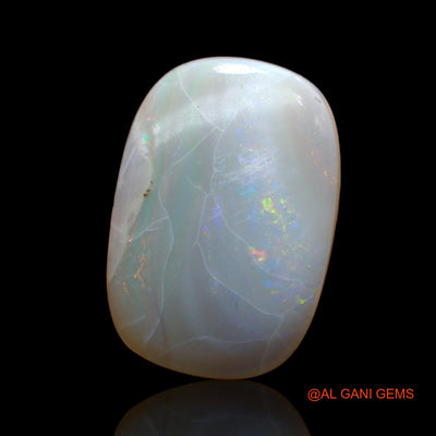 Natural Untreated Fire Opal Loose Gemstone Oval Cabochon From Australia 17.00 Cts 20x14x8 mm AB-910