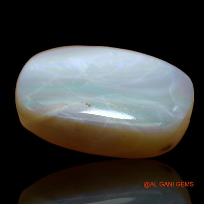 Natural Untreated Fire Opal Loose Gemstone Oval Cabochon From Australia 17.00 Cts 20x14x8 mm AB-910
