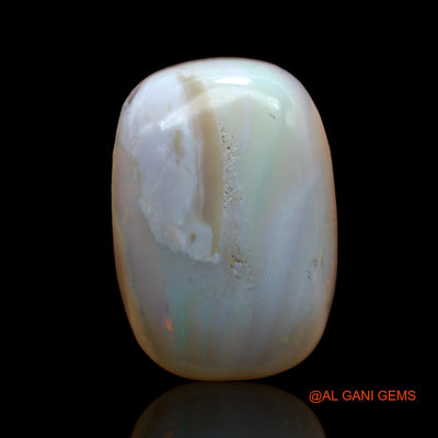 Natural Untreated Fire Opal Loose Gemstone Oval Cabochon From Australia 17.00 Cts 20x14x8 mm AB-910