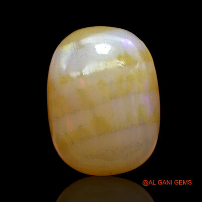 Natural Untreated Fire Opal Loose Gemstone Oval Cabochon From Australia 14.00 Cts 19x14x7 mm AB-913