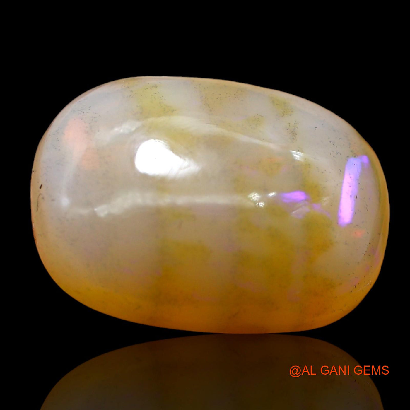 Natural Untreated Fire Opal Loose Gemstone Oval Cabochon From Australia 14.00 Cts 19x14x7 mm AB-913