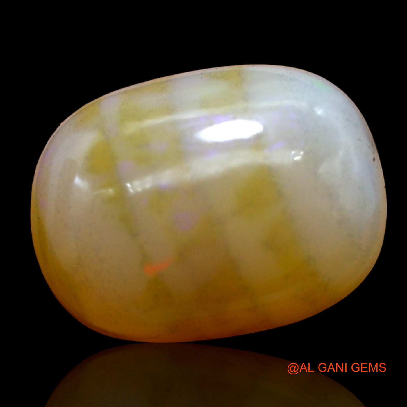 Natural Untreated Fire Opal Loose Gemstone Oval Cabochon From Australia 14.00 Cts 19x14x7 mm AB-913