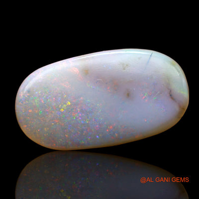 7.00 Cts Unheated Australian Fire Opal Loose Gemstone Oval Cabochon Natural 21x11x4 mm AB-916