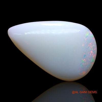 Natural Untreated Fire Opal Loose Gemstone Pear Cabochon From Australia 6.00 Cts 21x11x4 mm AB-917