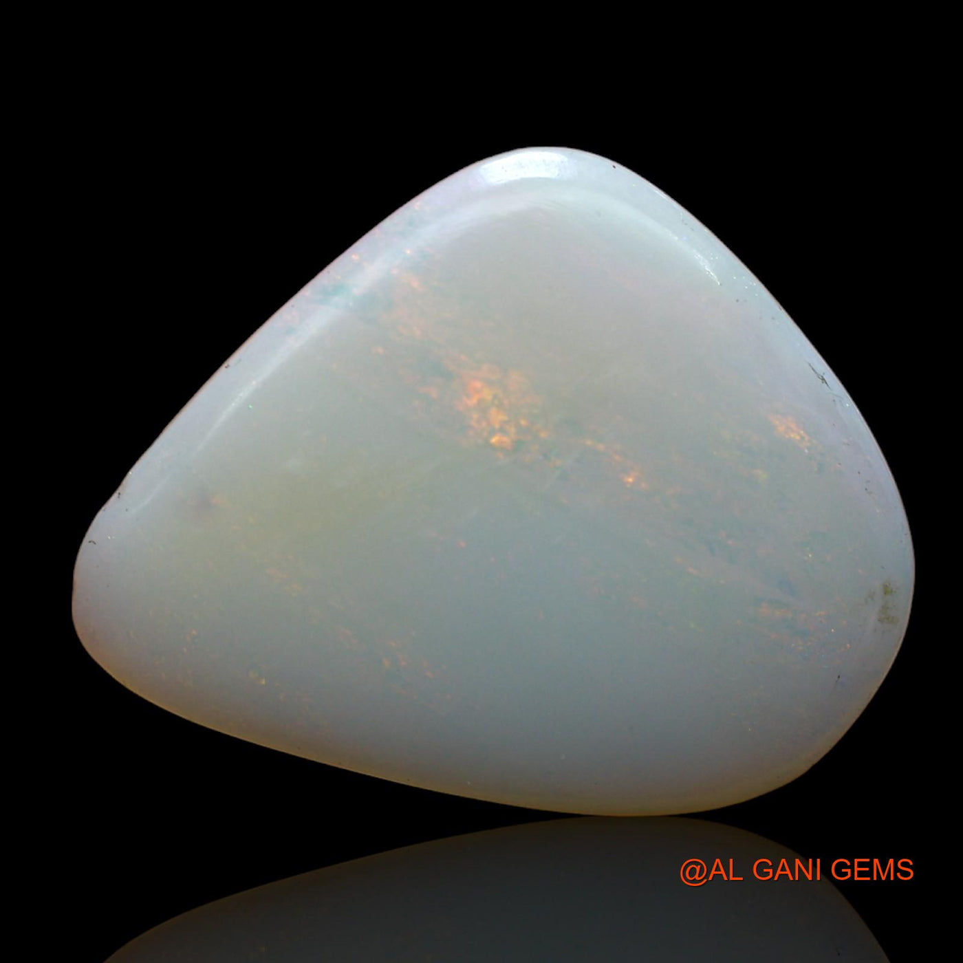 4.00 Cts Natural Australian Fire Opal Loose Gemstone Fancy Cabochon 18x15x2 mm AB-919