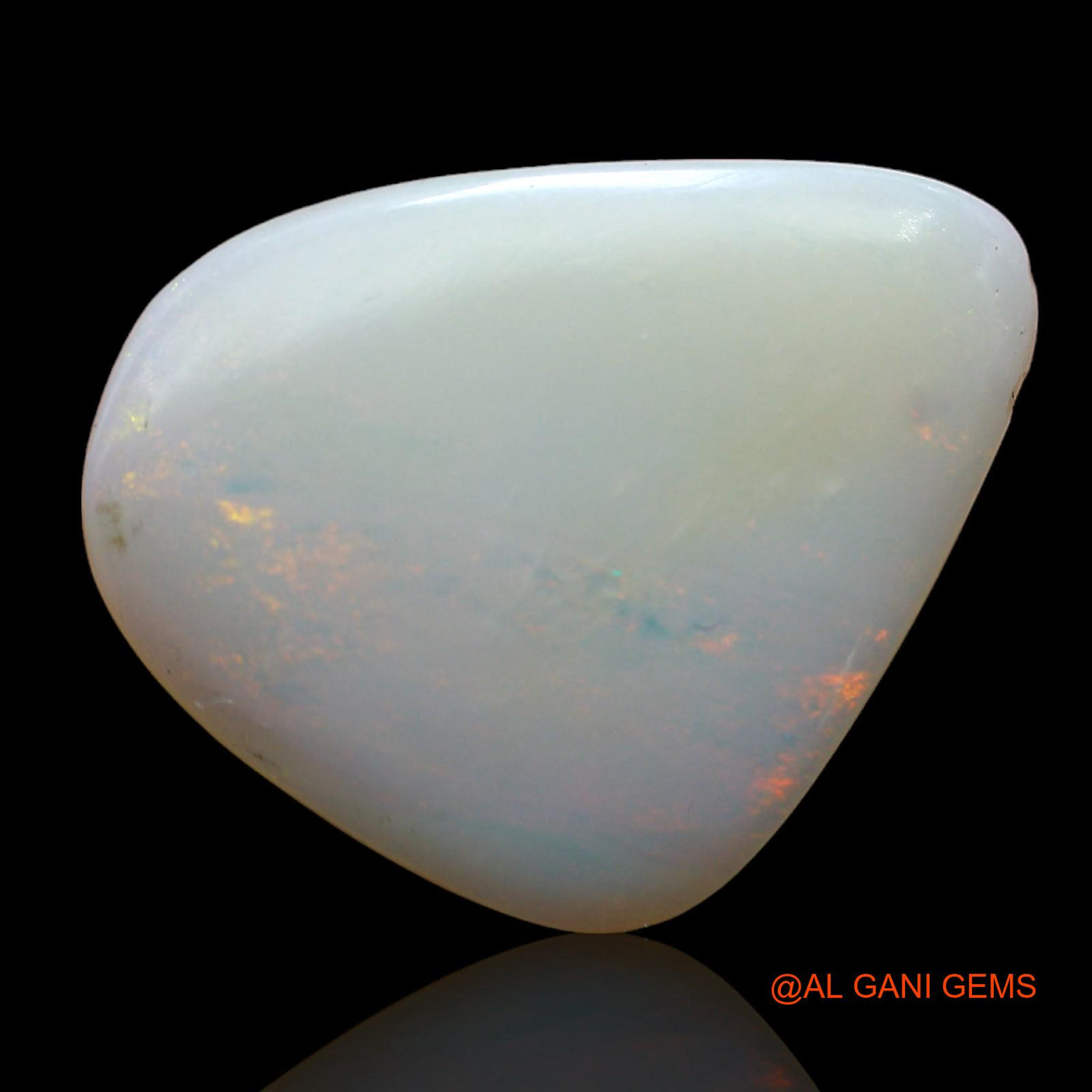 4.00 Cts Natural Australian Fire Opal Loose Gemstone Fancy Cabochon 18x15x2 mm AB-919