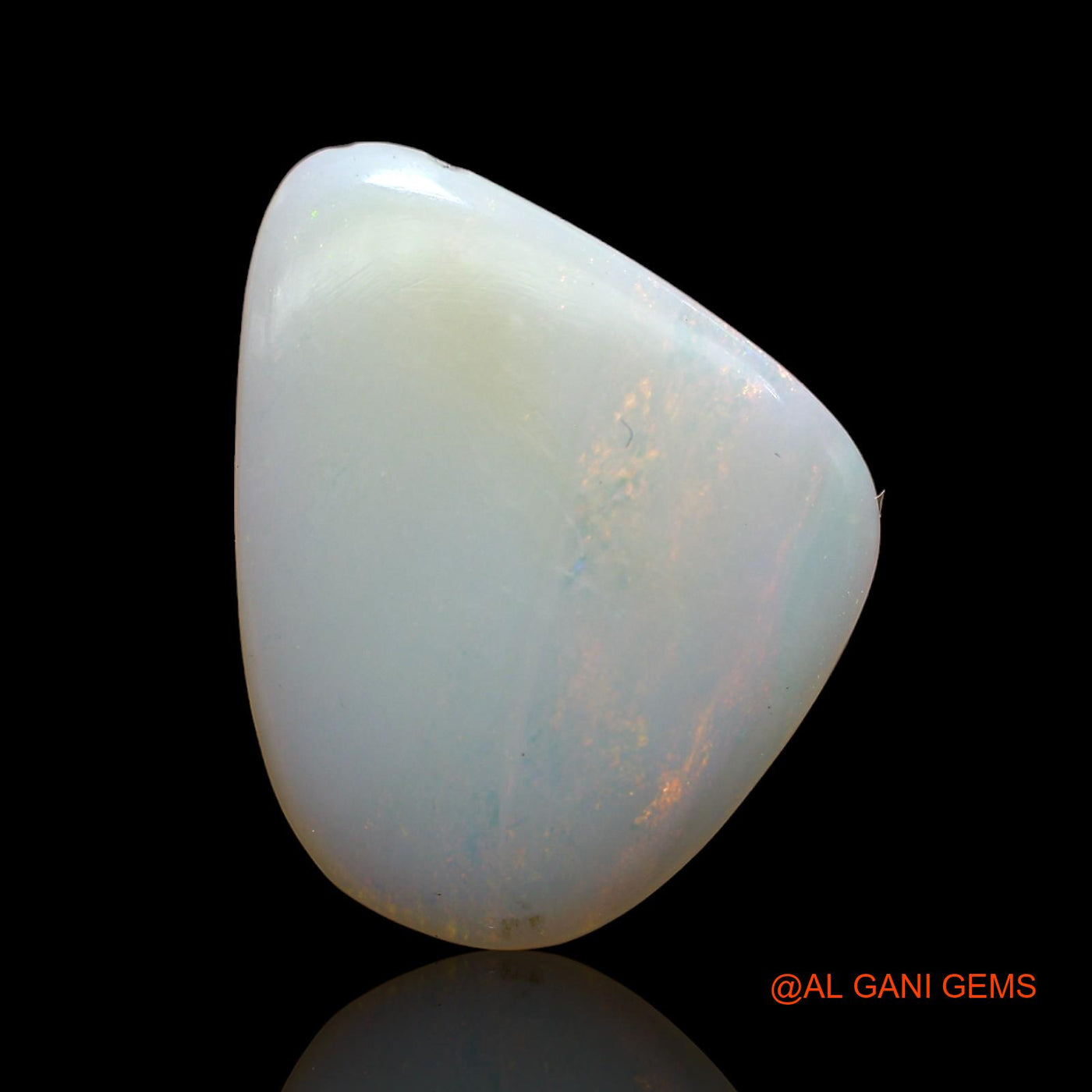 4.00 Cts Natural Australian Fire Opal Loose Gemstone Fancy Cabochon 18x15x2 mm AB-919