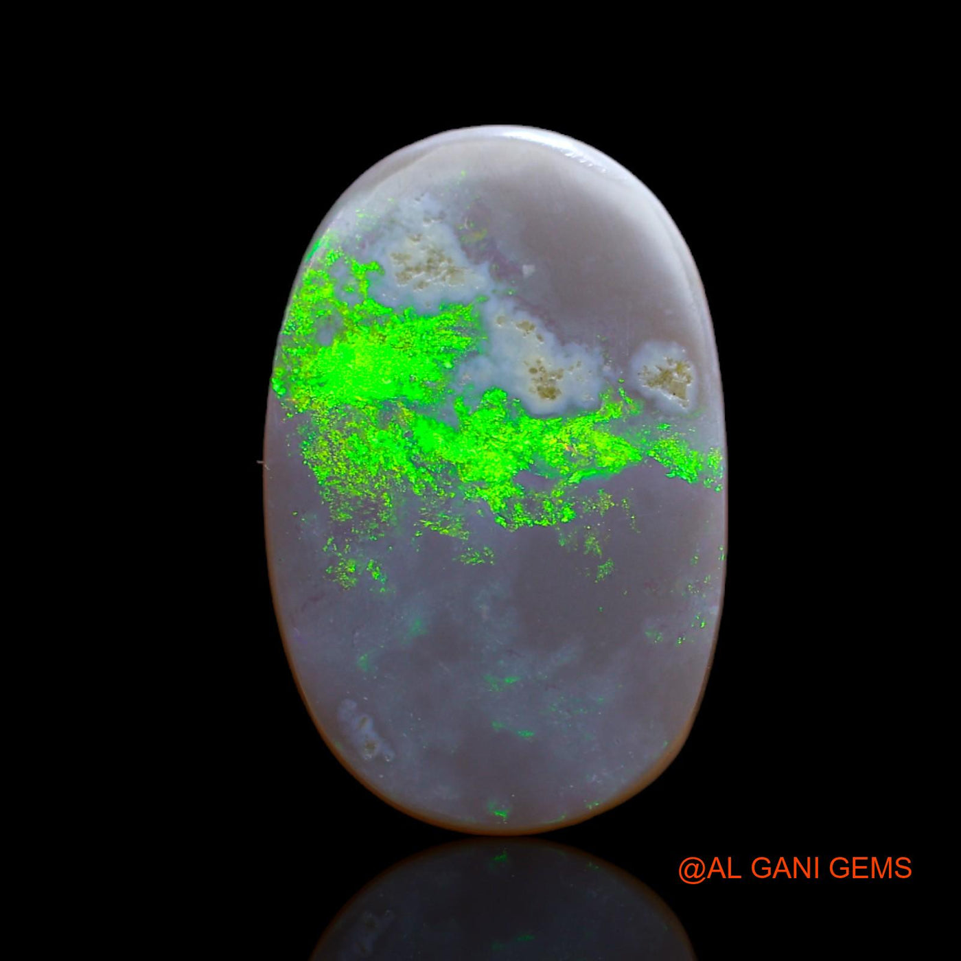 9.45 Cts Natural Australian Fire Opal Loose Gemstone Oval Cabochon 18x12x1 mm AB-91