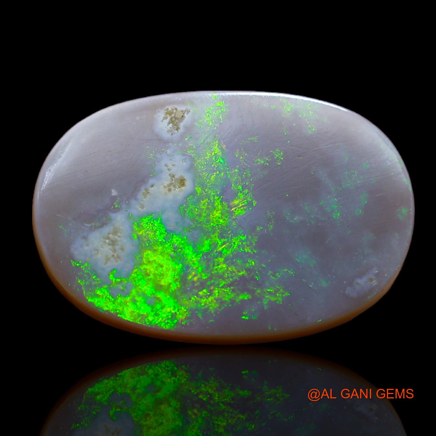 9.45 Cts Natural Australian Fire Opal Loose Gemstone Oval Cabochon 18x12x1 mm AB-91