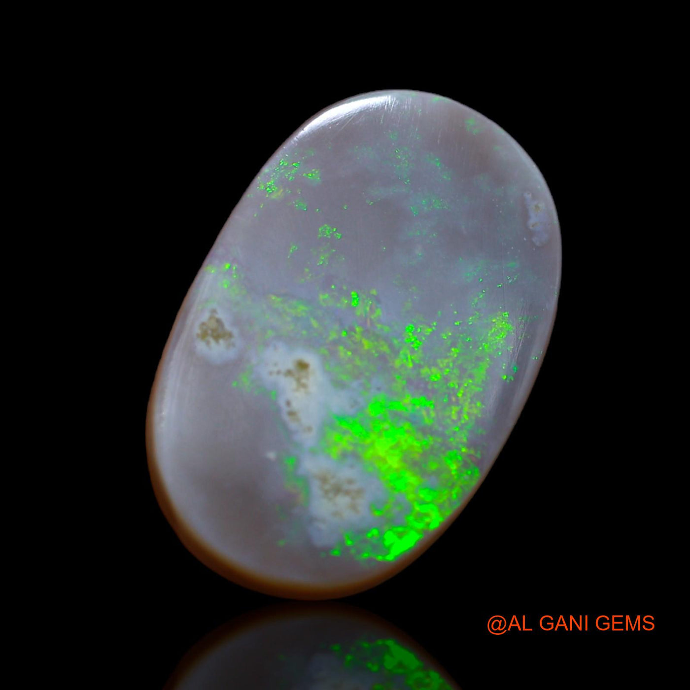 9.45 Cts Natural Australian Fire Opal Loose Gemstone Oval Cabochon 18x12x1 mm AB-91