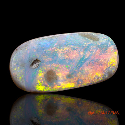6.00 Cts Natural Australian Fire Opal Oval Cabochon Loose Gemstone For Jewelry 20x10x4 mm AB-921