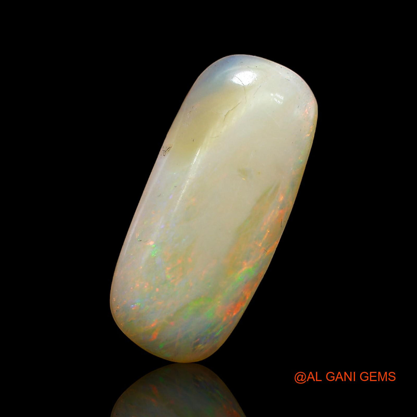 5.00 Cts Natural Australian Fire Opal Loose Gemstone Oval Cabochon 22x10x3 mm AB-922