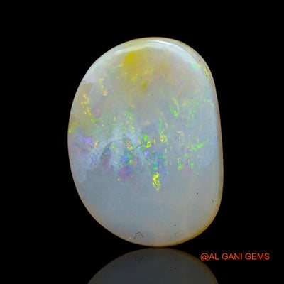 6.00 Cts Natural Australian Fire Opal Loose Gemstone Fancy Cabochon 18x14x3 mm AB-923
