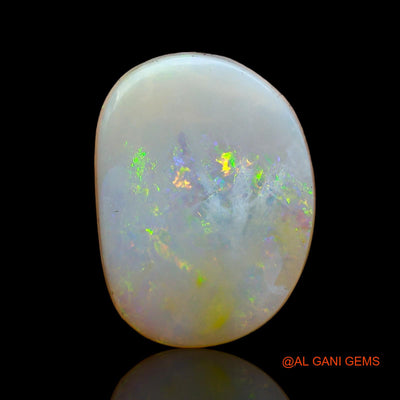 6.00 Cts Natural Australian Fire Opal Loose Gemstone Fancy Cabochon 18x14x3 mm AB-923