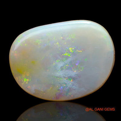 6.00 Cts Natural Australian Fire Opal Loose Gemstone Fancy Cabochon 18x14x3 mm AB-923