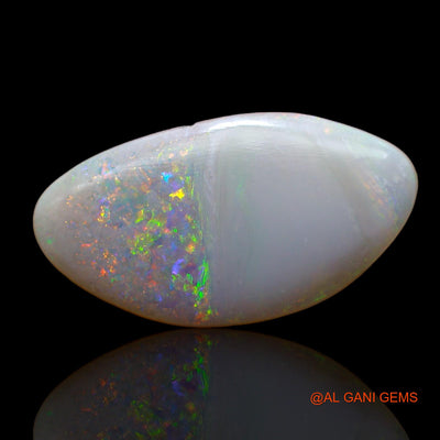 4.00 Cts Unheated Australian Fire Opal Loose Gemstone Fancy Cabochon Natural 21x11x3 mm AB-924
