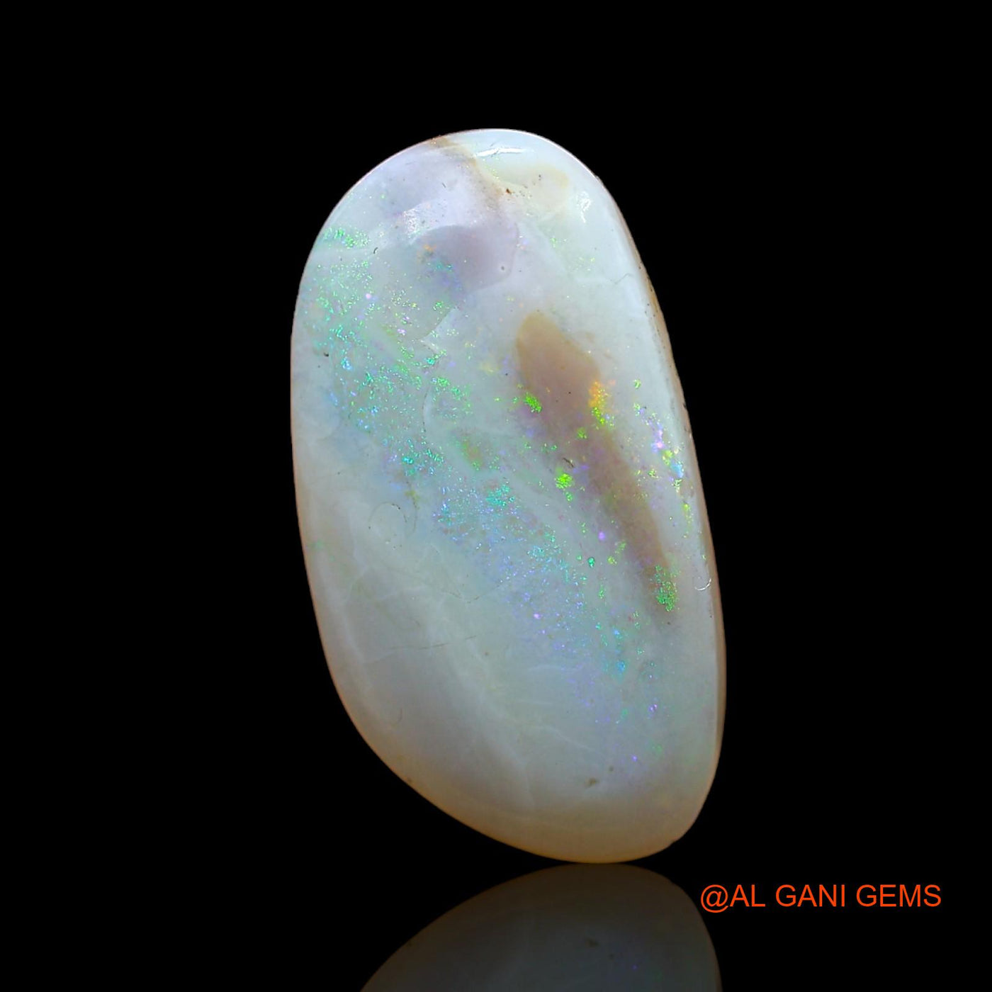 6.00 Cts Natural Australian Fire Opal Loose Gemstone Fancy Cabochon 20x11x4 mm AB-926