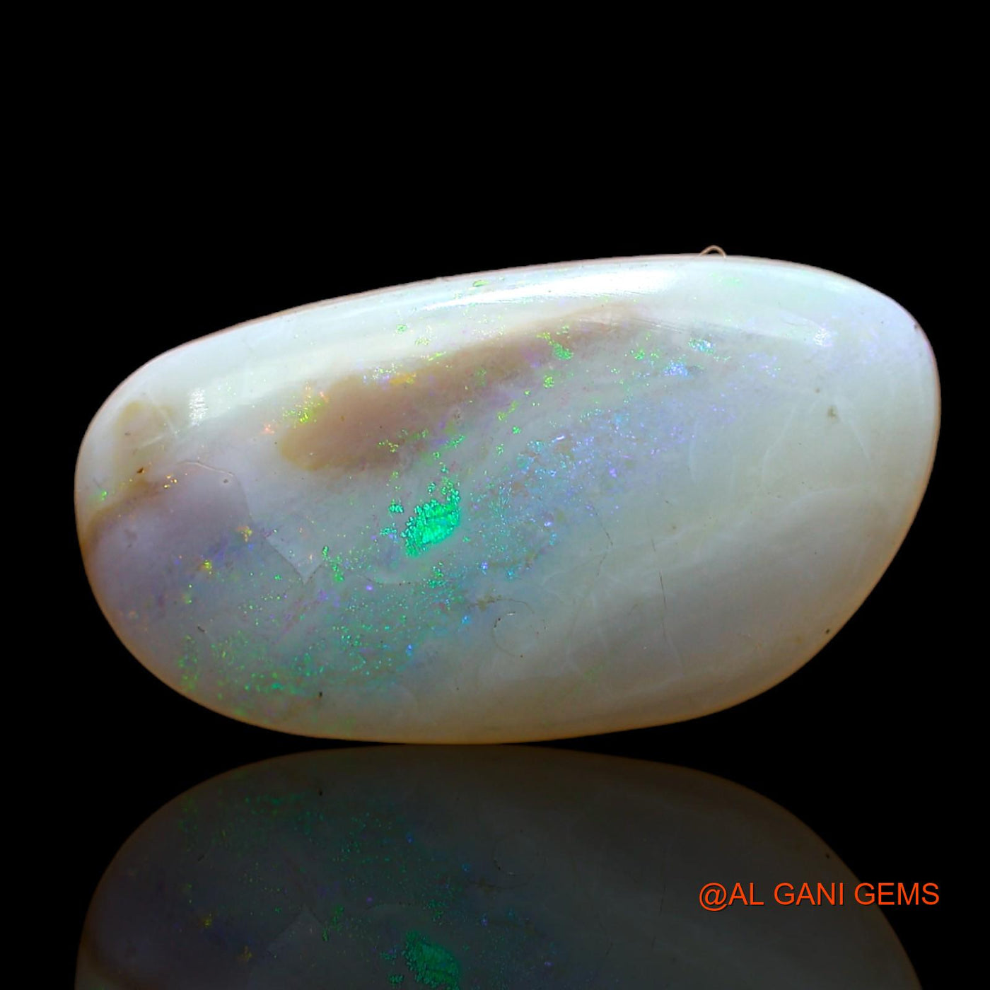 6.00 Cts Natural Australian Fire Opal Loose Gemstone Fancy Cabochon 20x11x4 mm AB-926