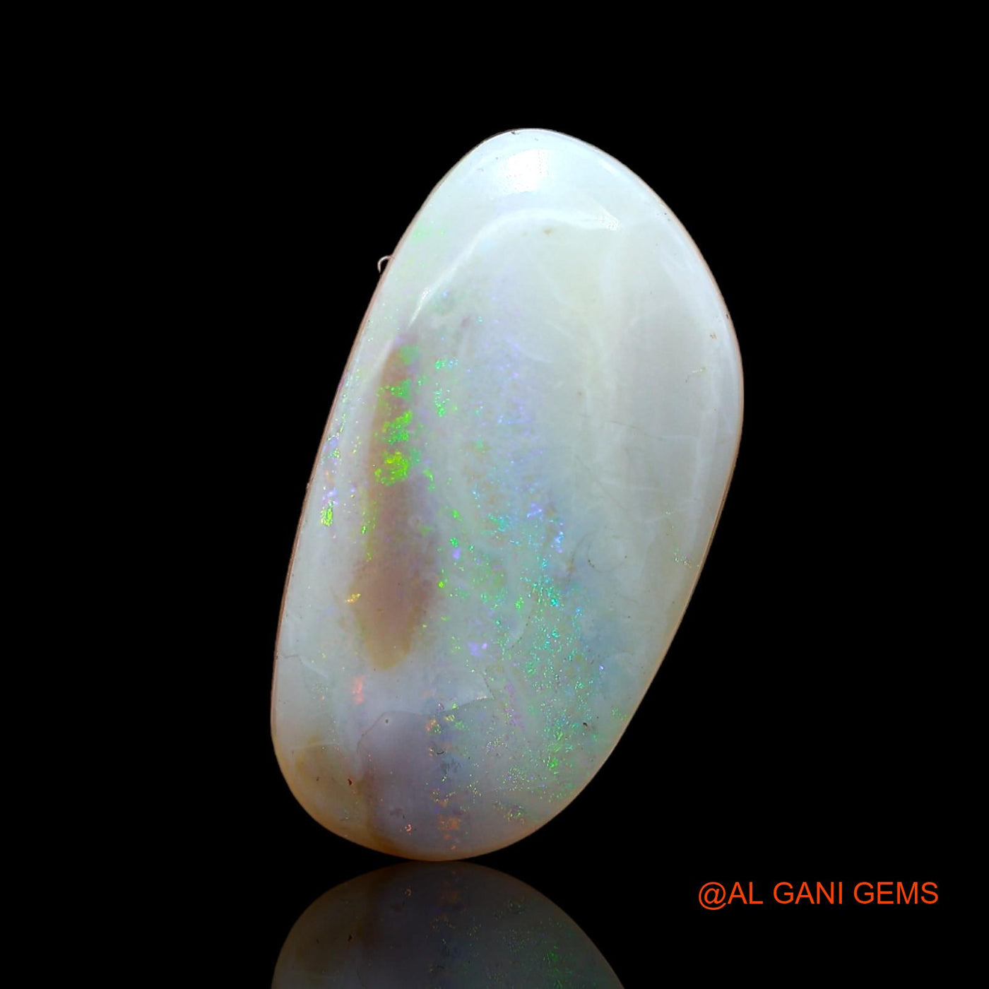 6.00 Cts Natural Australian Fire Opal Loose Gemstone Fancy Cabochon 20x11x4 mm AB-926