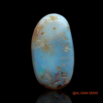 Natural Untreated Fire Opal Loose Gemstone Oval Cabochon From Australia 9.35 Cts 20x11x2 mm AB-92