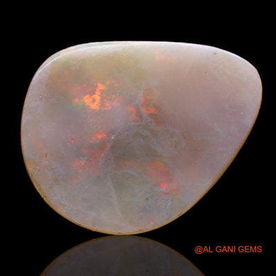 3.00 Cts Natural Australian Fire Opal Loose Gemstone Fancy Cabochon 17x14x2 mm AB-934