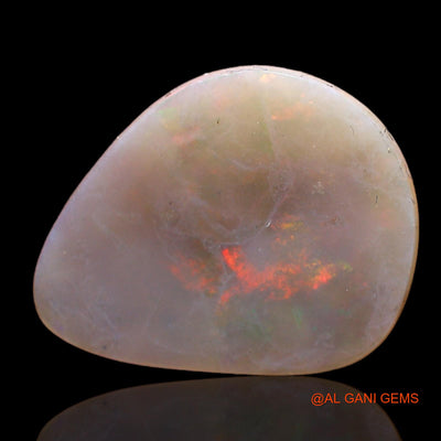 3.00 Cts Natural Australian Fire Opal Loose Gemstone Fancy Cabochon 17x14x2 mm AB-934