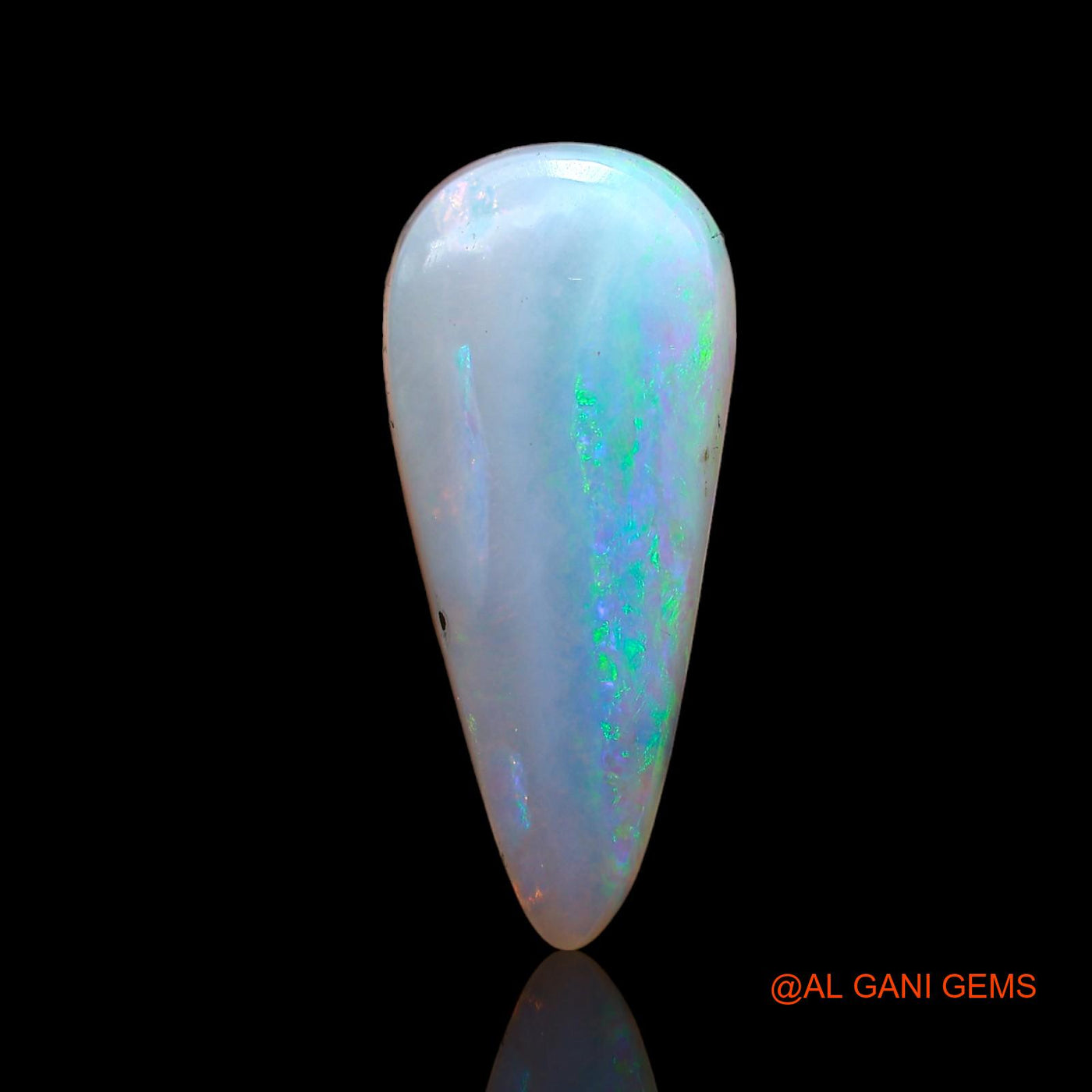 4.00 Cts Natural Australian Fire Opal Loose Gemstone Pear Cabochon 14x8x4 mm AB-937