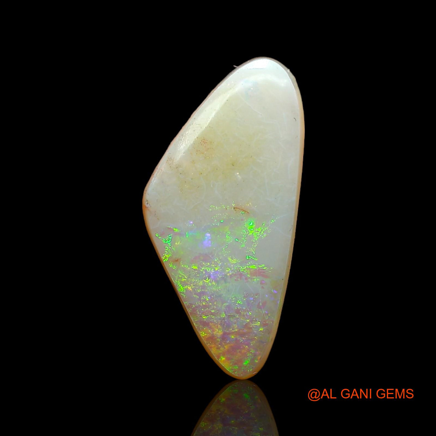 5.00 Cts Natural Australian Fire Opal Fancy Cabochon Loose Gemstone For Jewelry 19x9x5 mm AB-938