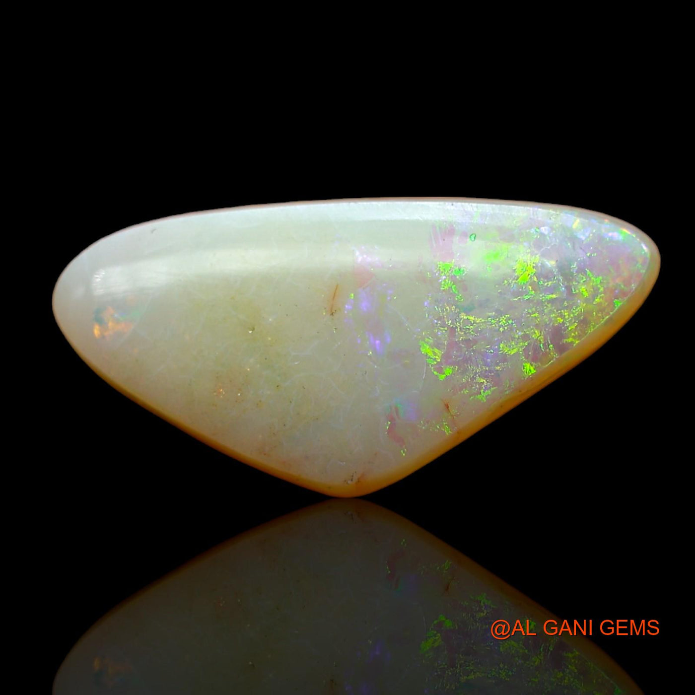 5.00 Cts Natural Australian Fire Opal Fancy Cabochon Loose Gemstone For Jewelry 19x9x5 mm AB-938