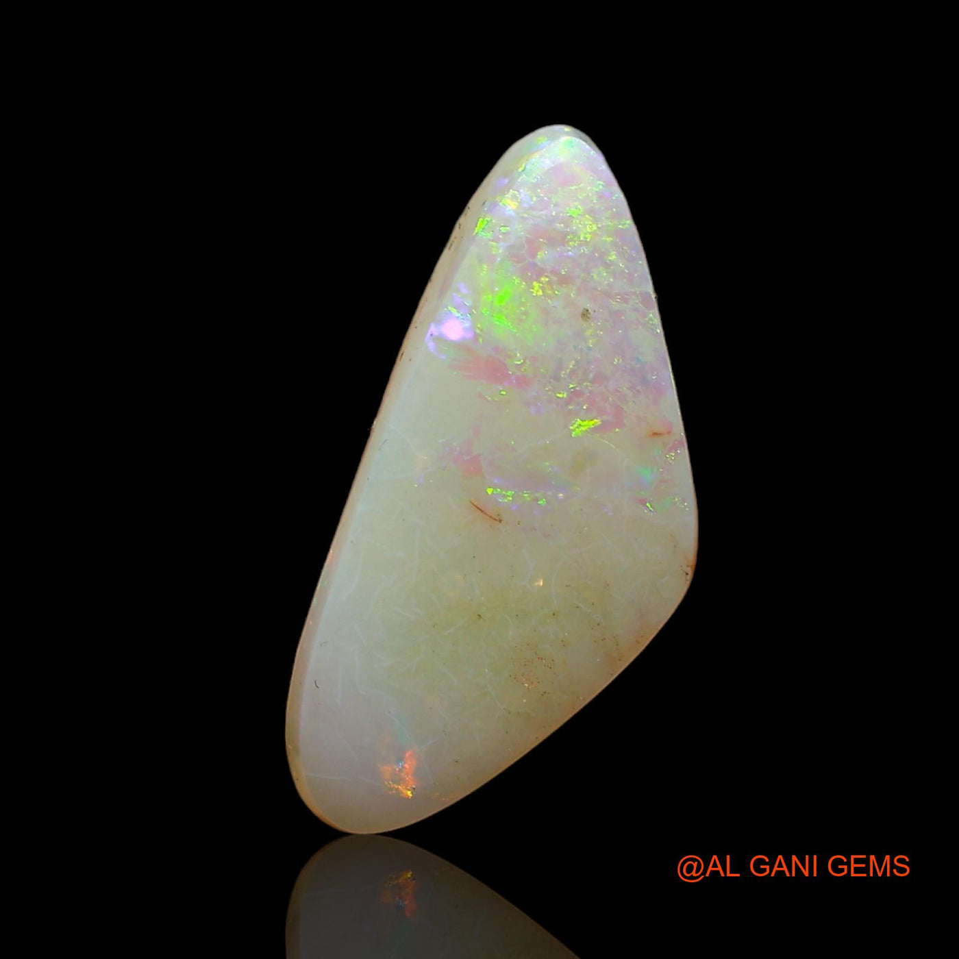 5.00 Cts Natural Australian Fire Opal Fancy Cabochon Loose Gemstone For Jewelry 19x9x5 mm AB-938