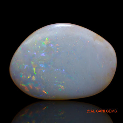 8.75 Cts Natural Australian Fire Opal Loose Gemstone Fancy Cabochon 20x14x2 mm AB-93