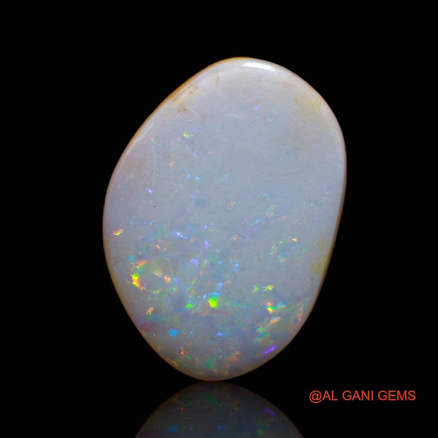 8.75 Cts Natural Australian Fire Opal Loose Gemstone Fancy Cabochon 20x14x2 mm AB-93
