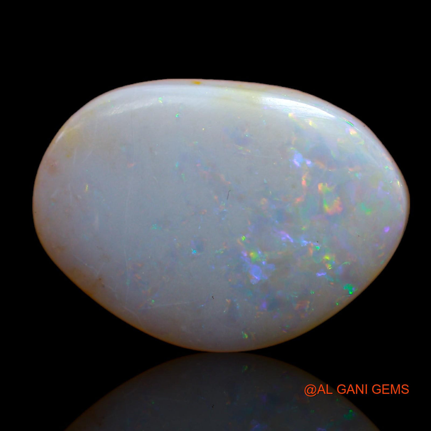 8.75 Cts Natural Australian Fire Opal Loose Gemstone Fancy Cabochon 20x14x2 mm AB-93