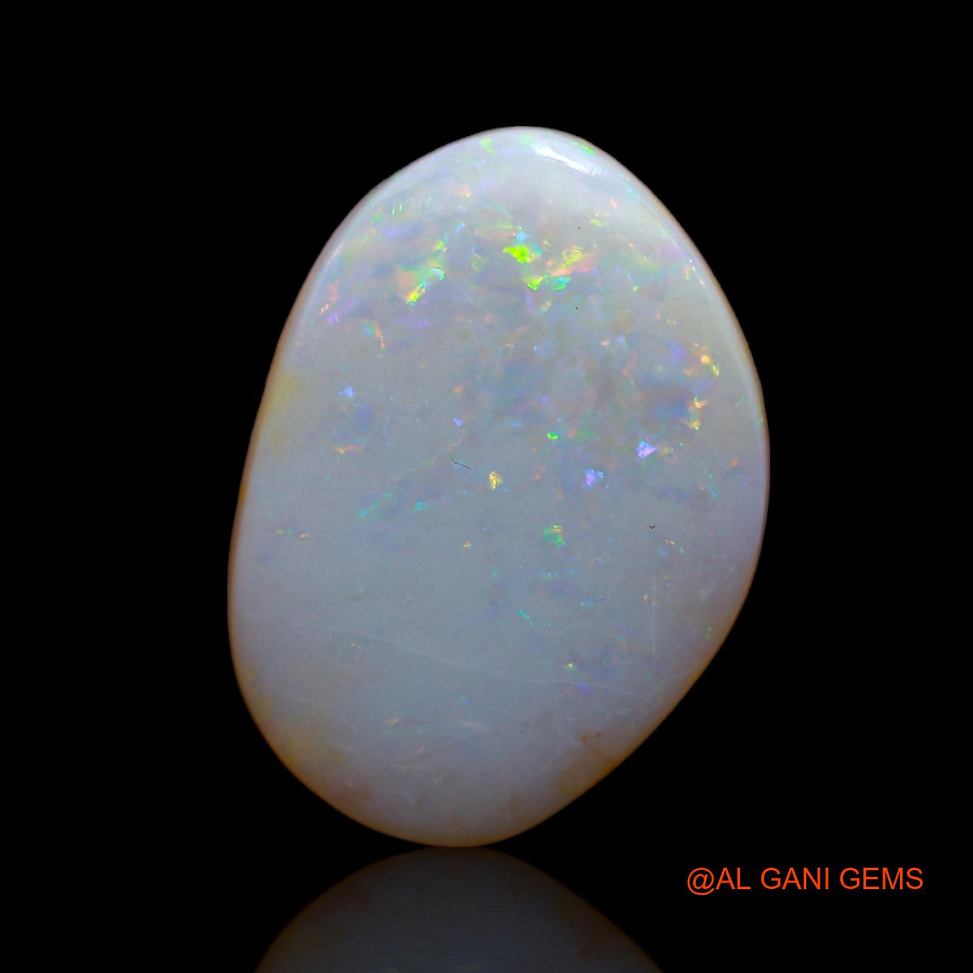 8.75 Cts Natural Australian Fire Opal Loose Gemstone Fancy Cabochon 20x14x2 mm AB-93