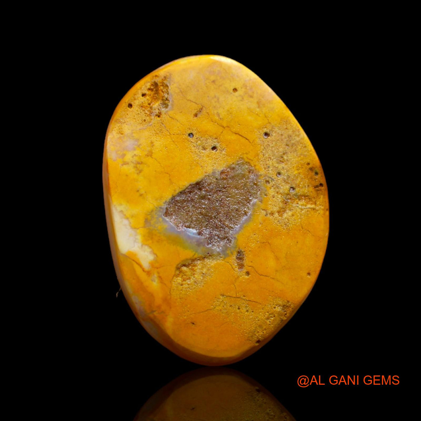 8.75 Cts Natural Australian Fire Opal Loose Gemstone Fancy Cabochon 20x14x2 mm AB-93