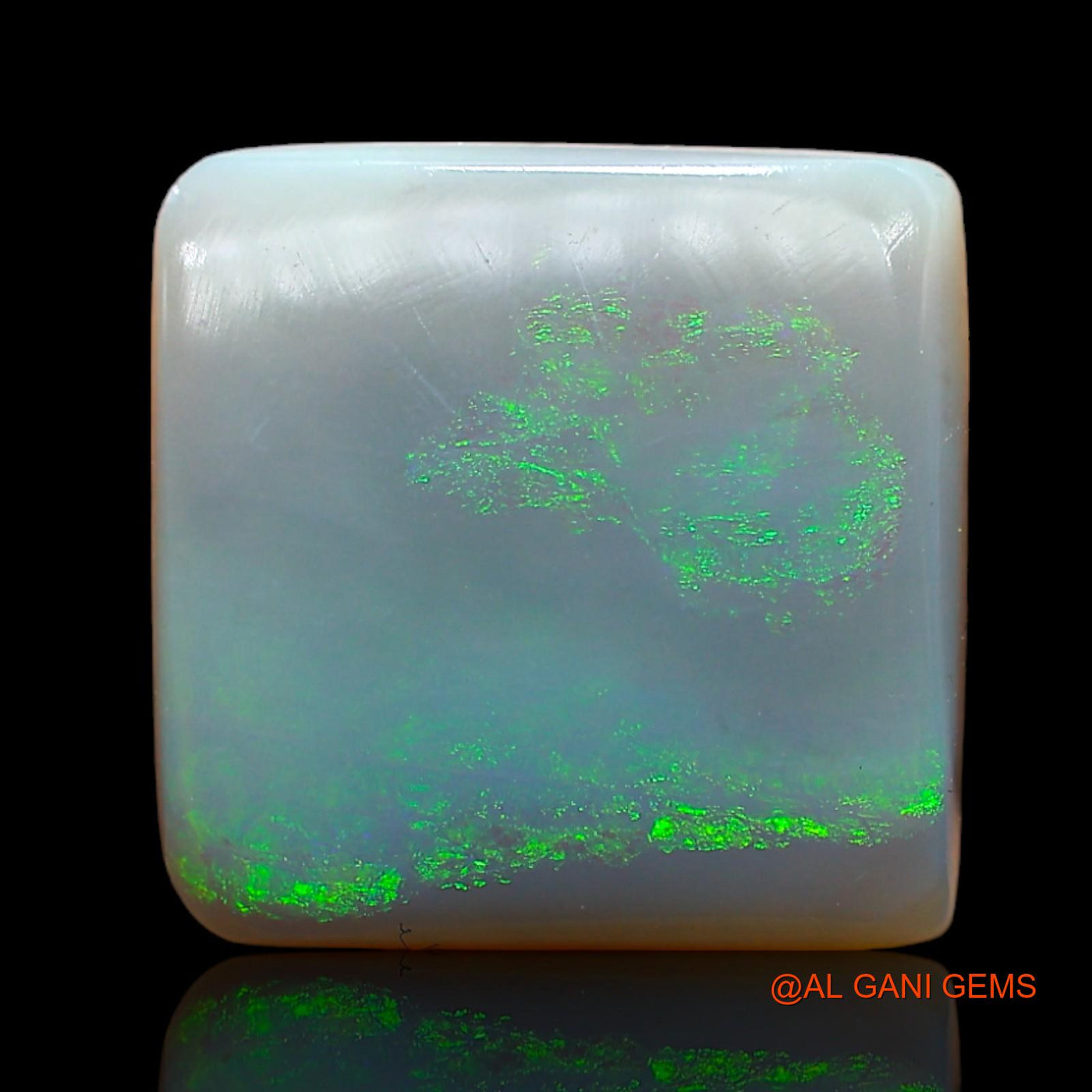 Natural Fire Opal Gemstone 6.00 Cts Loose Square Cabochon From Australia 13x13x4 mm AB-940