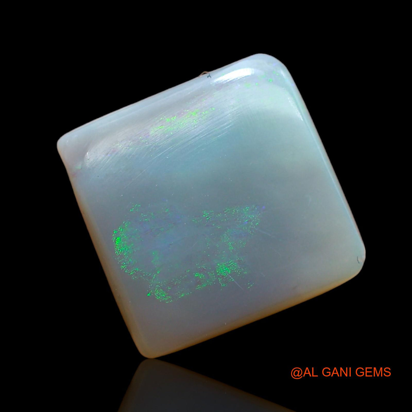Natural Fire Opal Gemstone 6.00 Cts Loose Square Cabochon From Australia 13x13x4 mm AB-940