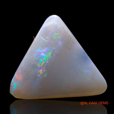 3.00 Cts Natural Australian Fire Opal Loose Gemstone Trillion Cabochon 14x13x2 mm AB-943