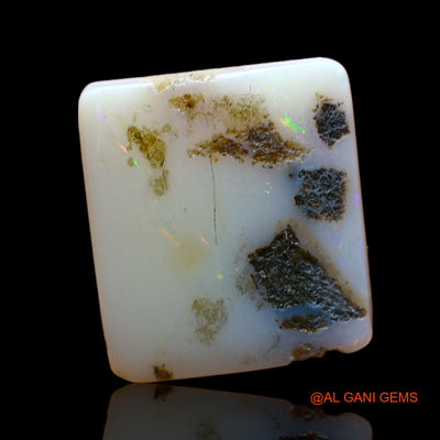 Natural Fire Opal Gemstone 5.00 Cts Loose Square Cabochon From Australia 13x11x4 mm AB-944