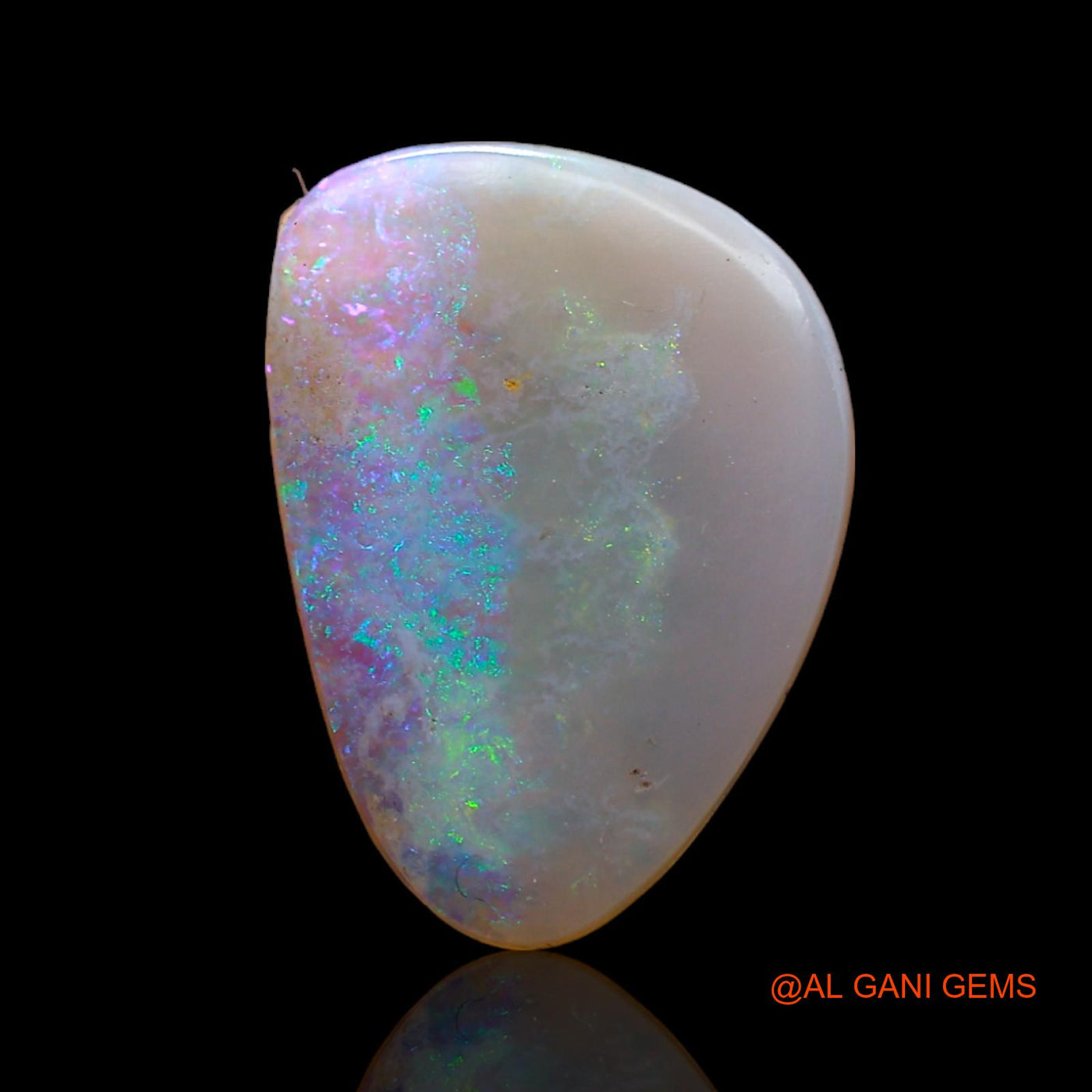 Natural Fire Opal Gemstone 3.00 Cts Loose Fancy Cabochon From Australia 16x11x2 mm AB-946