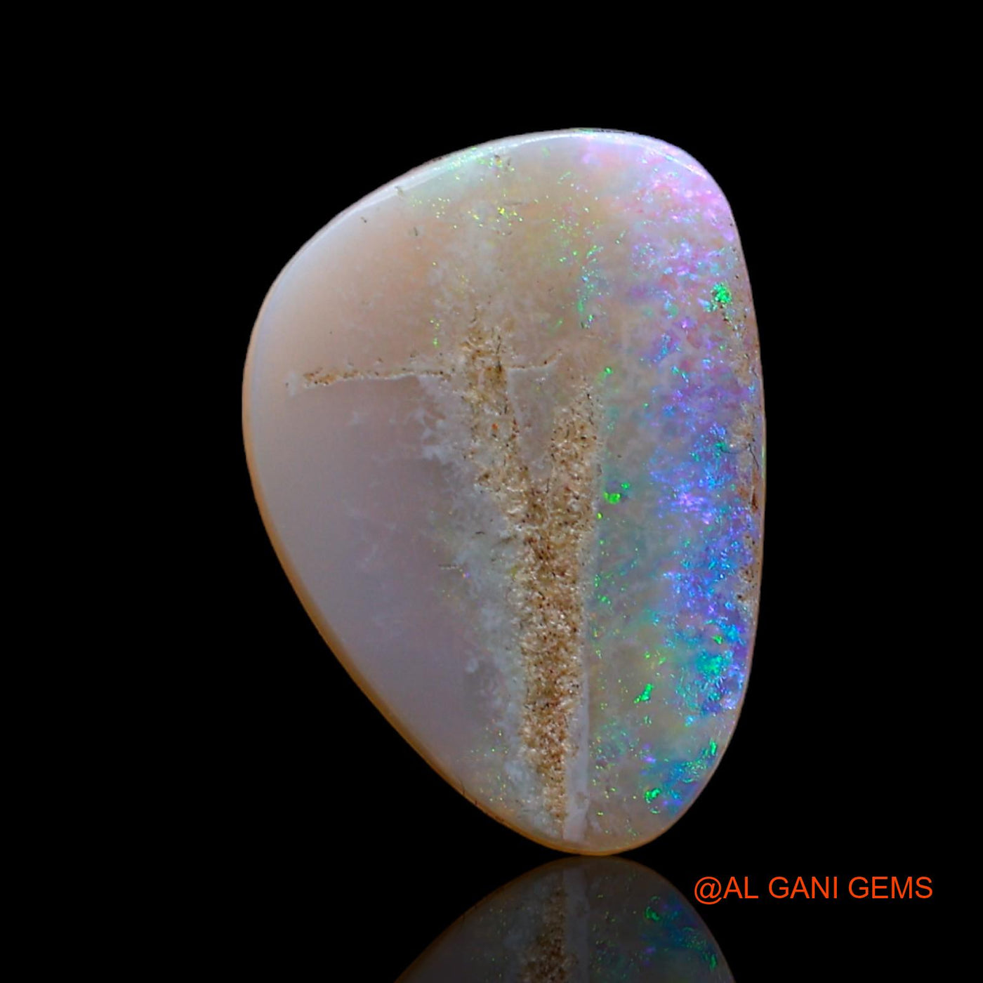 Natural Fire Opal Gemstone 3.00 Cts Loose Fancy Cabochon From Australia 16x11x2 mm AB-946