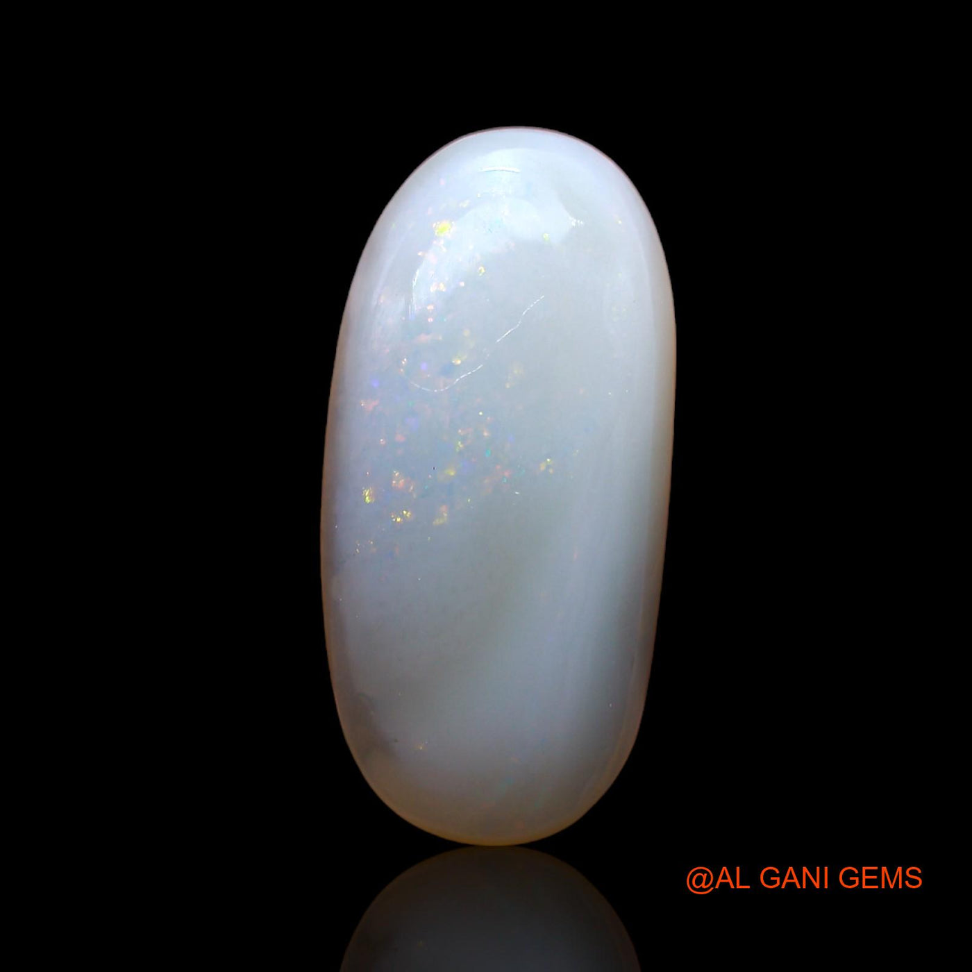 4.00 Cts Unheated Australian Fire Opal Loose Gemstone Oval Cabochon Natural 19x9x3 mm AB-947