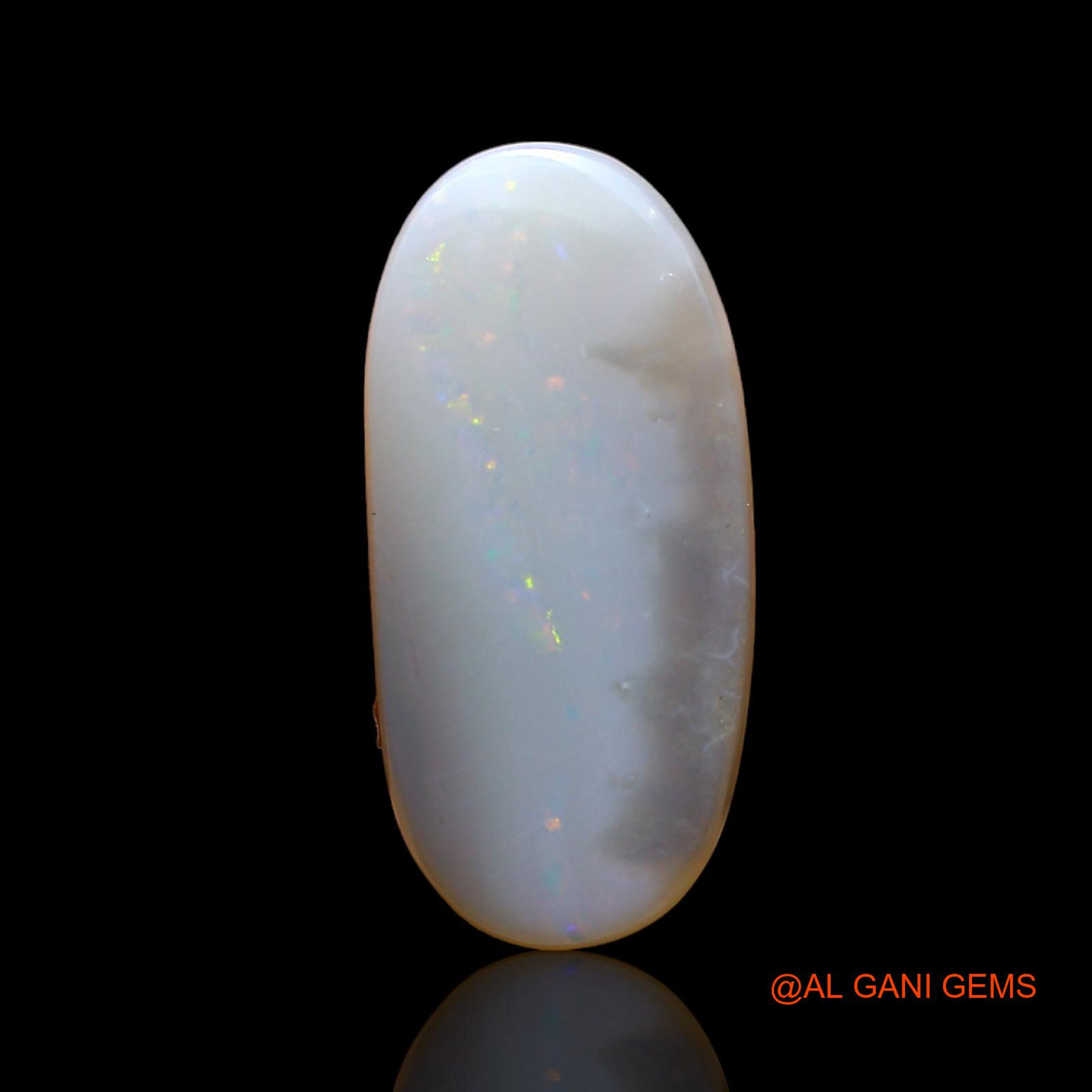 4.00 Cts Unheated Australian Fire Opal Loose Gemstone Oval Cabochon Natural 19x9x3 mm AB-947