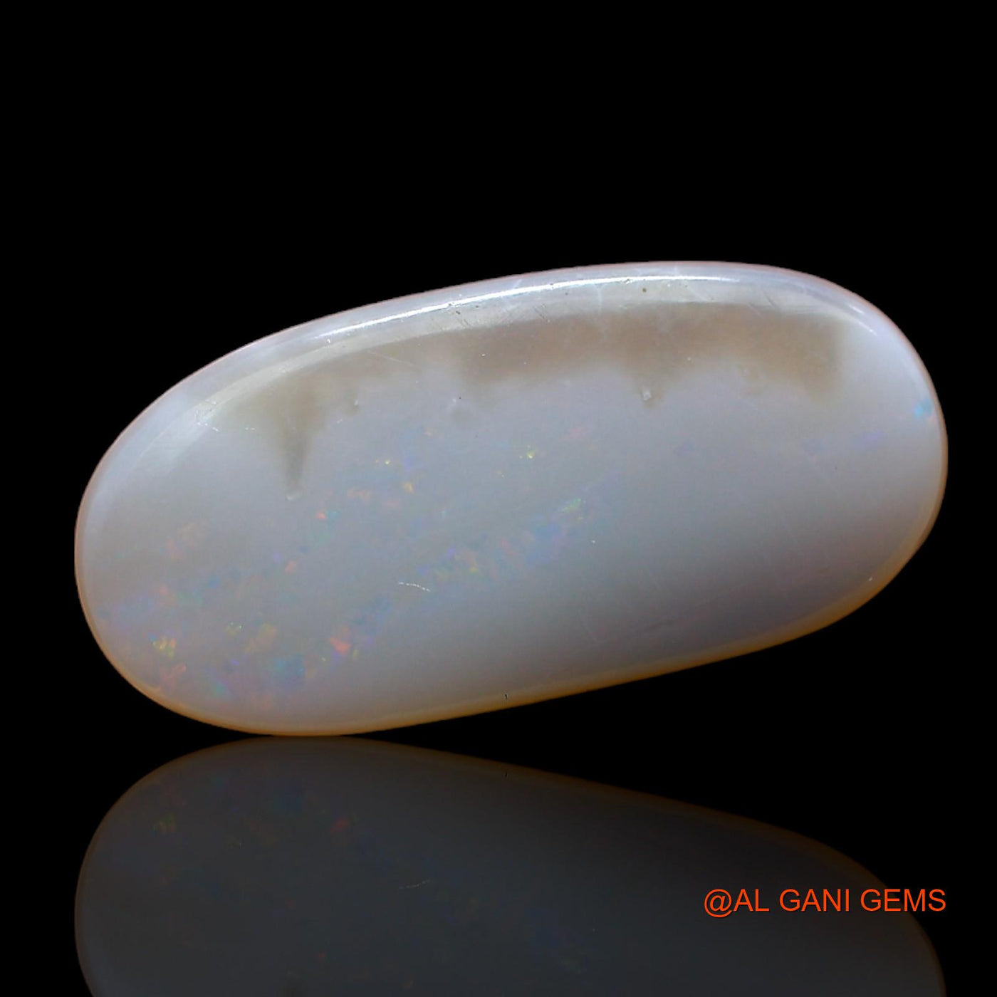 4.00 Cts Unheated Australian Fire Opal Loose Gemstone Oval Cabochon Natural 19x9x3 mm AB-947
