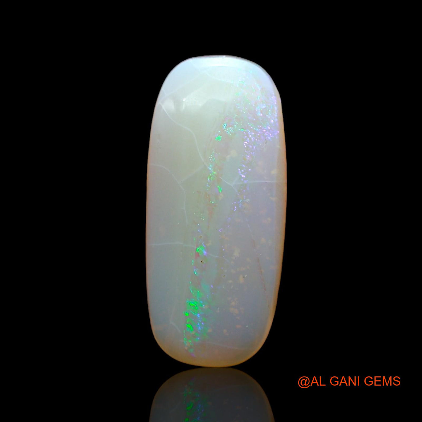 Natural Fire Opal Gemstone 4.00 Cts Loose Oval Cabochon From Australia 18x8x4 mm AB-948
