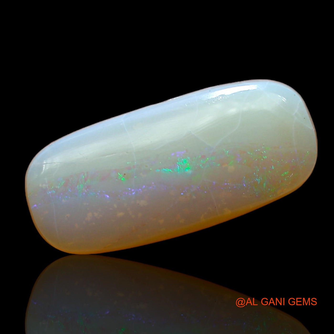 Natural Fire Opal Gemstone 4.00 Cts Loose Oval Cabochon From Australia 18x8x4 mm AB-948