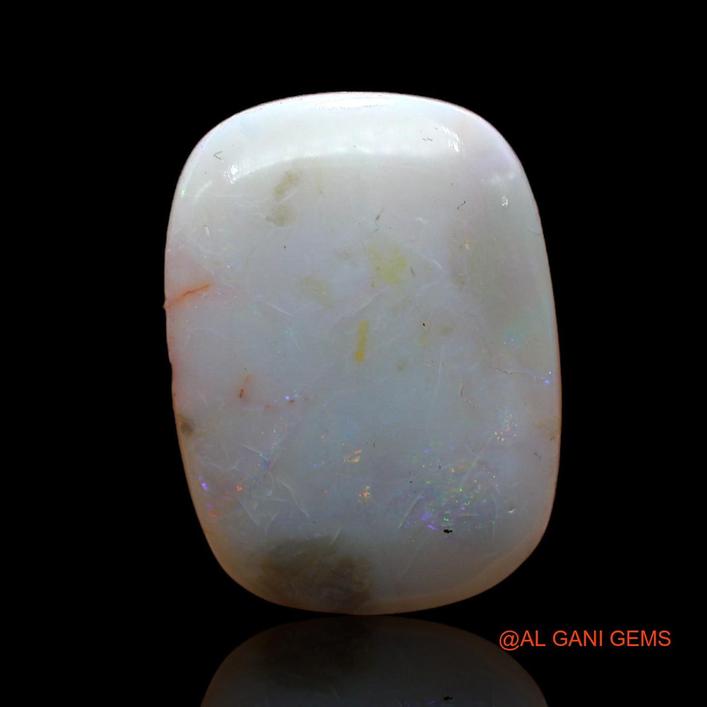 Natural Fire Opal Gemstone 13.00 Cts Loose Oval Cabochon From Australia 19x14x7 mm AB-952