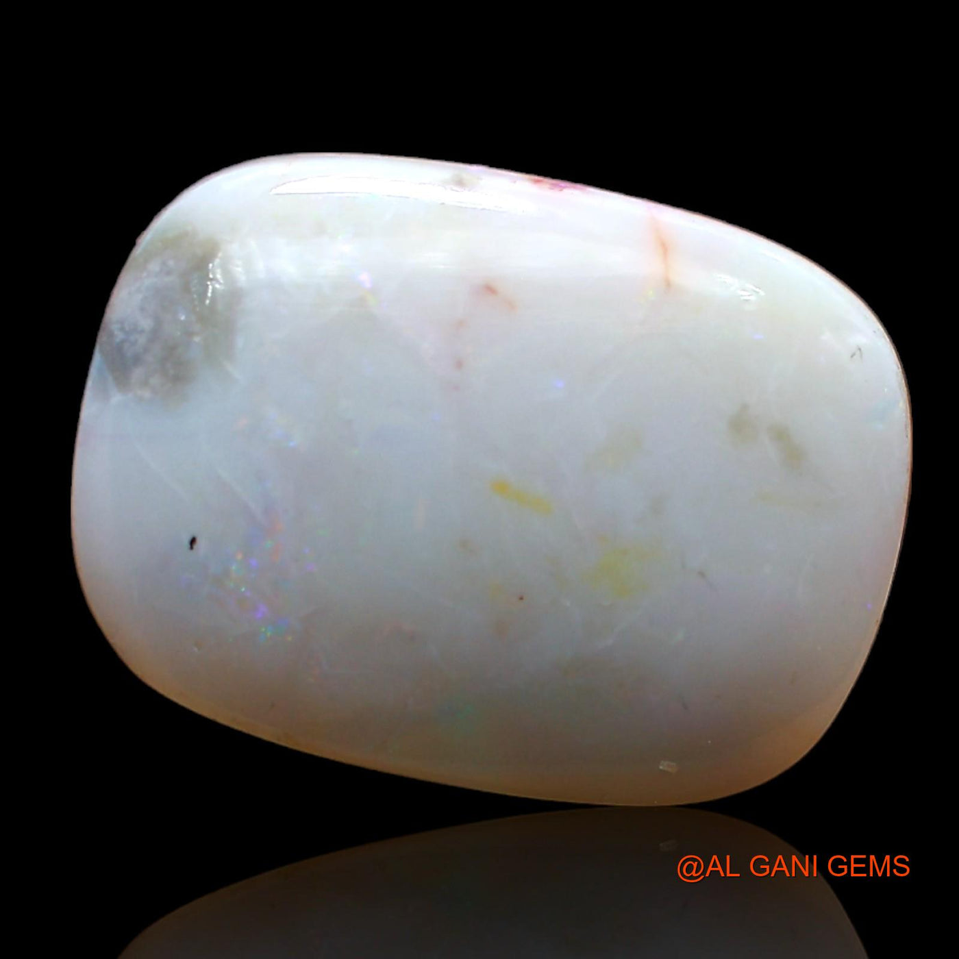 Natural Fire Opal Gemstone 13.00 Cts Loose Oval Cabochon From Australia 19x14x7 mm AB-952