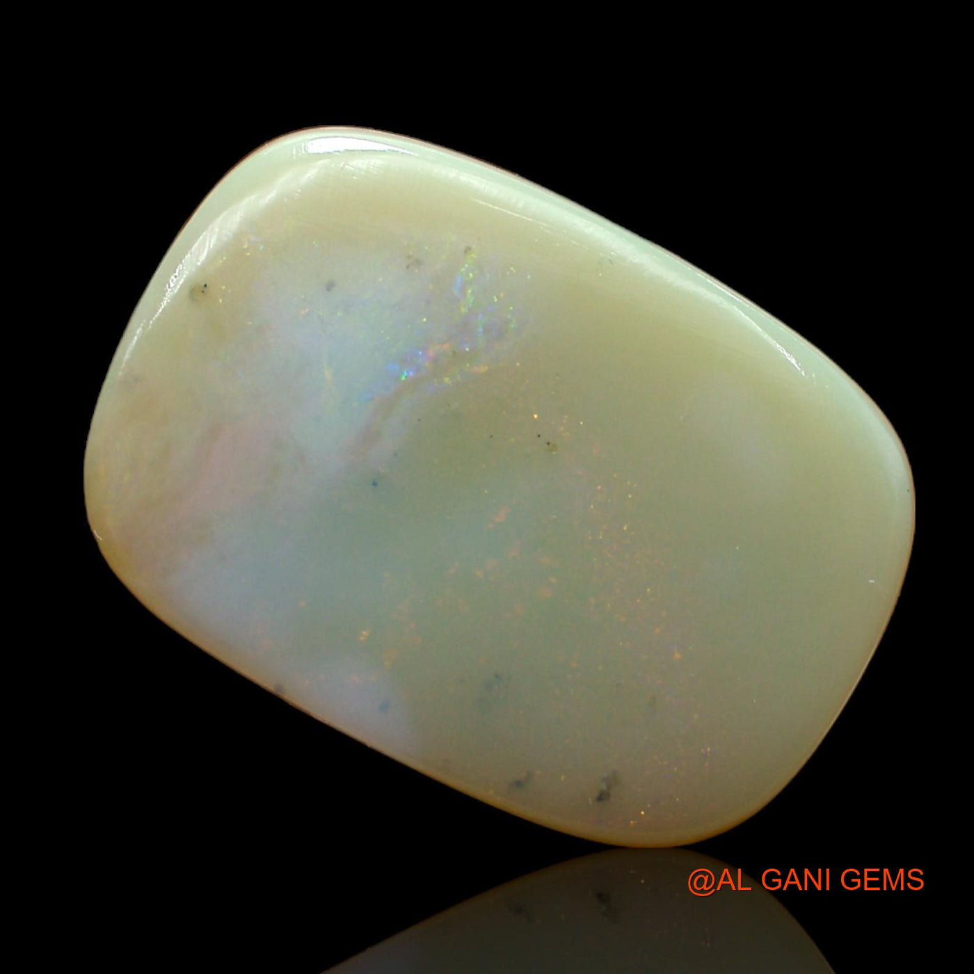 Natural Fire Opal Gemstone 14.00 Cts Loose Oval Cabochon From Australia 20x14x5 mm AB-955